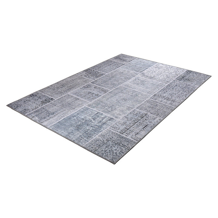 Patchwork vloerkleed - Nadine Grijs - 1