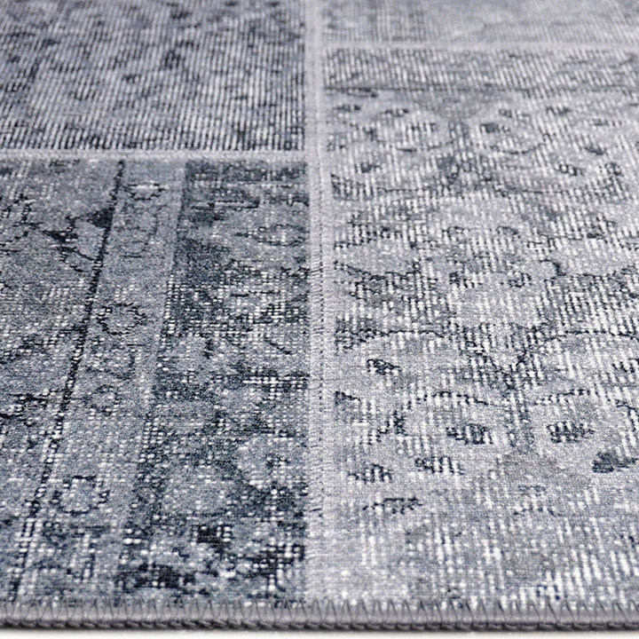 Patchwork vloerkleed - Nadine Grijs - 3