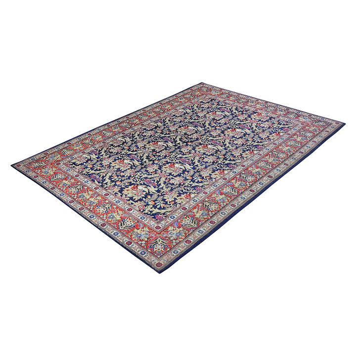 Vintage vloerkleed - Nadine Blauw/Rood - 1