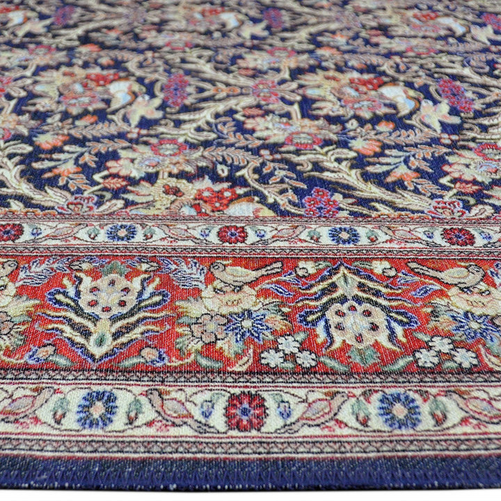 Vintage vloerkleed - Nadine Blauw/Rood - 3