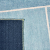 Patchwork vloerkleed - Nadine Blauw