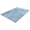 Patchwork vloerkleed - Nadine Blauw