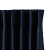Velvet gordijn - Donkerblauw - Haken