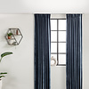 Velvet gordijn - Donkerblauw - Haken