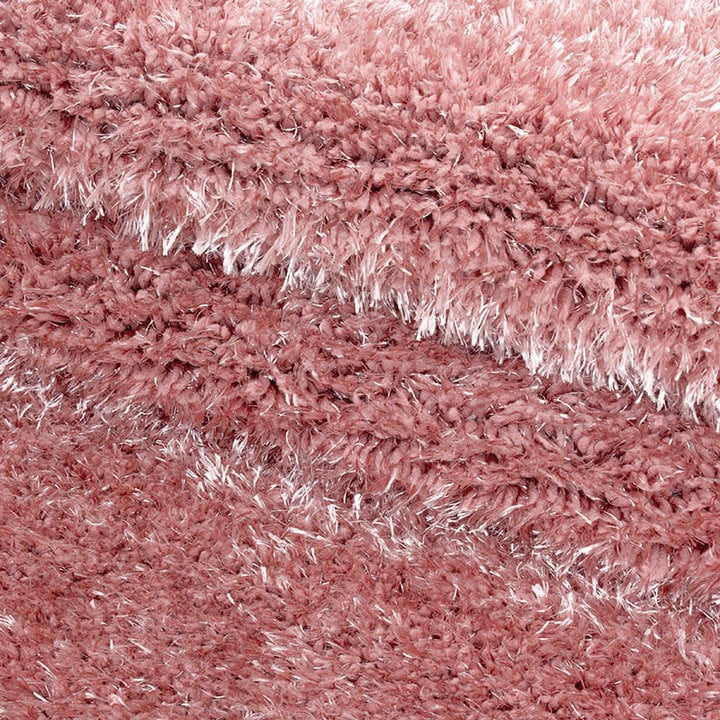 Hoogpolig vloerkleed - Blushy Roze - 5