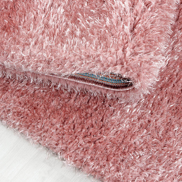 Hoogpolig vloerkleed - Blushy Roze - 4