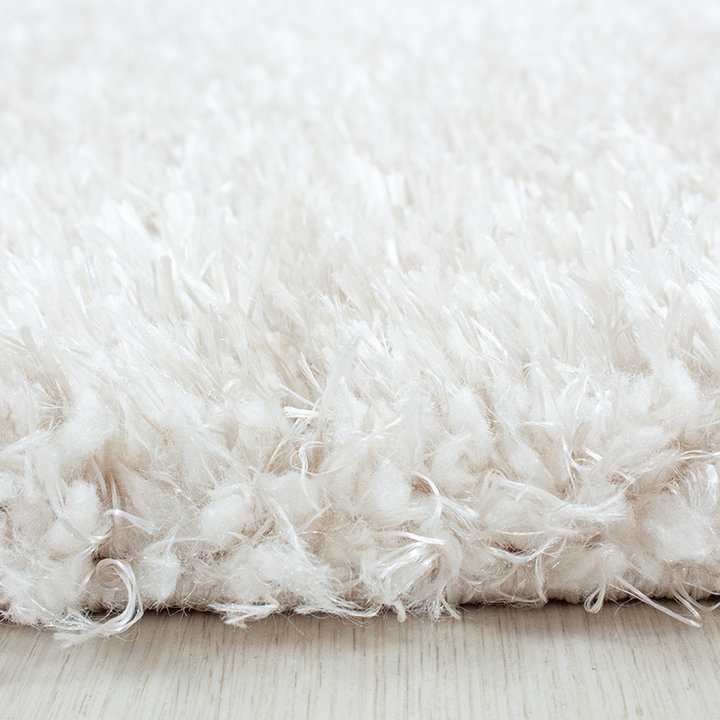 Hoogpolig vloerkleed - Blushy Creme/Wit - 3