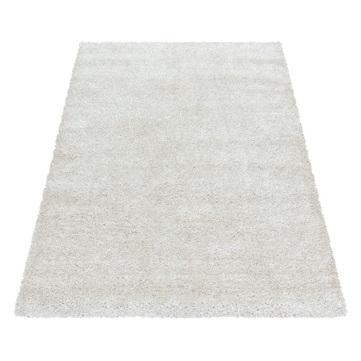Hoogpolig vloerkleed - Blushy Creme/Wit - 2