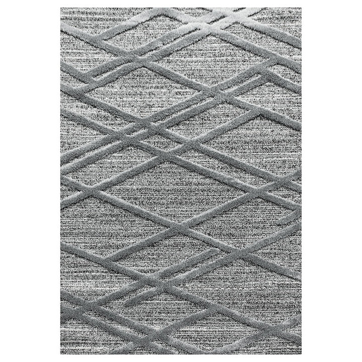 Scandinavisch vloerkleed - Pitea Double Grijs - 1