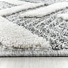Scandinavisch vloerkleed - Pitea Panel Grijs/Creme