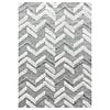 Scandinavisch vloerkleed - Pitea Panel Grijs/Creme