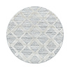 Rond scandinavisch vloerkleed - Pitea Diamond Grijs - thumbnail
