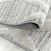 Rond scandinavisch vloerkleed - Pitea Diamond Grijs - thumbnail 2