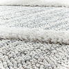 Rond scandinavisch vloerkleed - Pitea Diamond Grijs - thumbnail 4