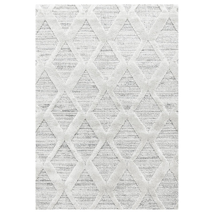 Scandinavisch vloerkleed - Pitea Diamond Grijs - 1