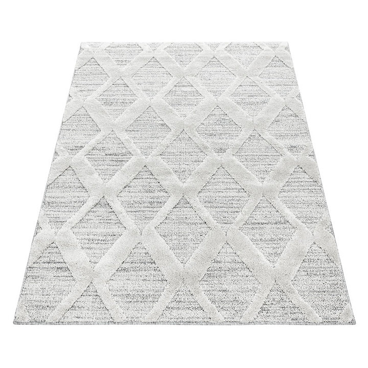 Scandinavisch vloerkleed - Pitea Diamond Grijs - 2