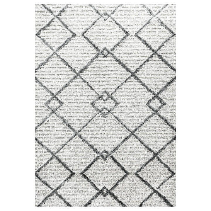 Scandinavisch vloerkleed - Pitea Strangle Creme - 1