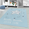 Kindervloerkleed - Pleun Ster Blauw