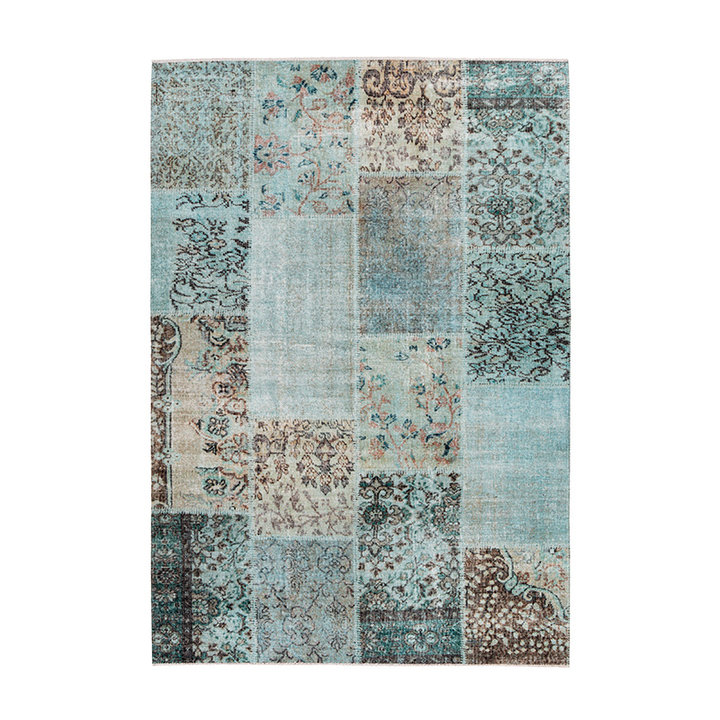 Patchwork vloerkleed - Toska Creme Groen - 2