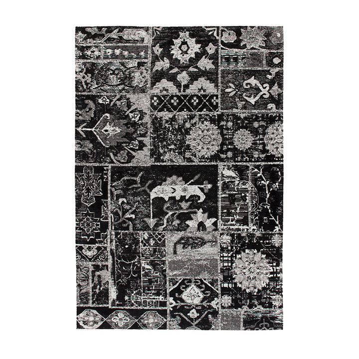 Patchwork vloerkleed - Ramble Grijs/Antraciet - 1