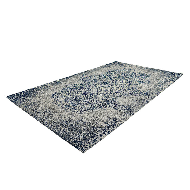 Vintage vloerkleed - Ramble Stamp Blauw/Grijs - 2