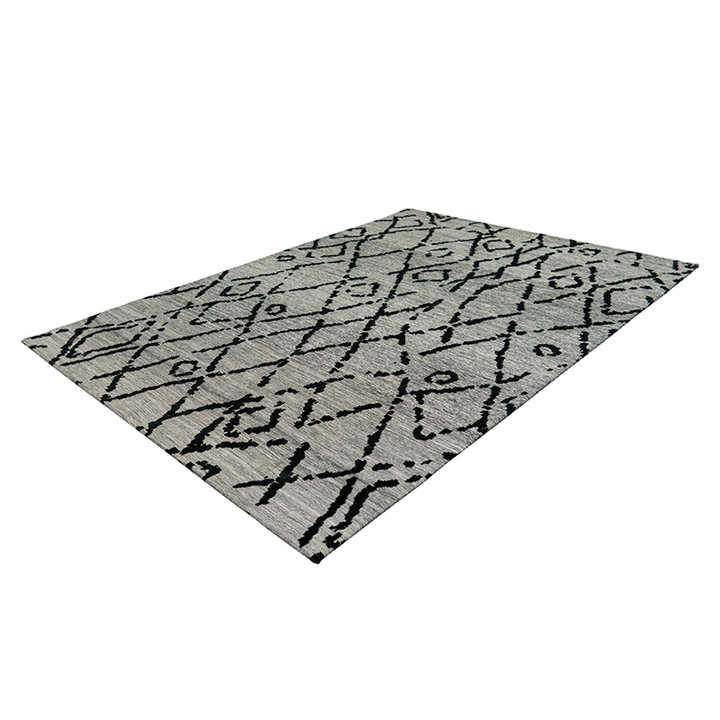 Vintage vloerkleed - Ramble Lines Grijs/Zwart - 2
