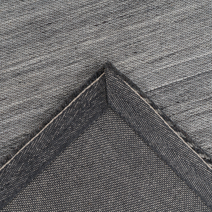 Wollen vloerkleed - Prettily Edge Grijs/Antraciet - 4