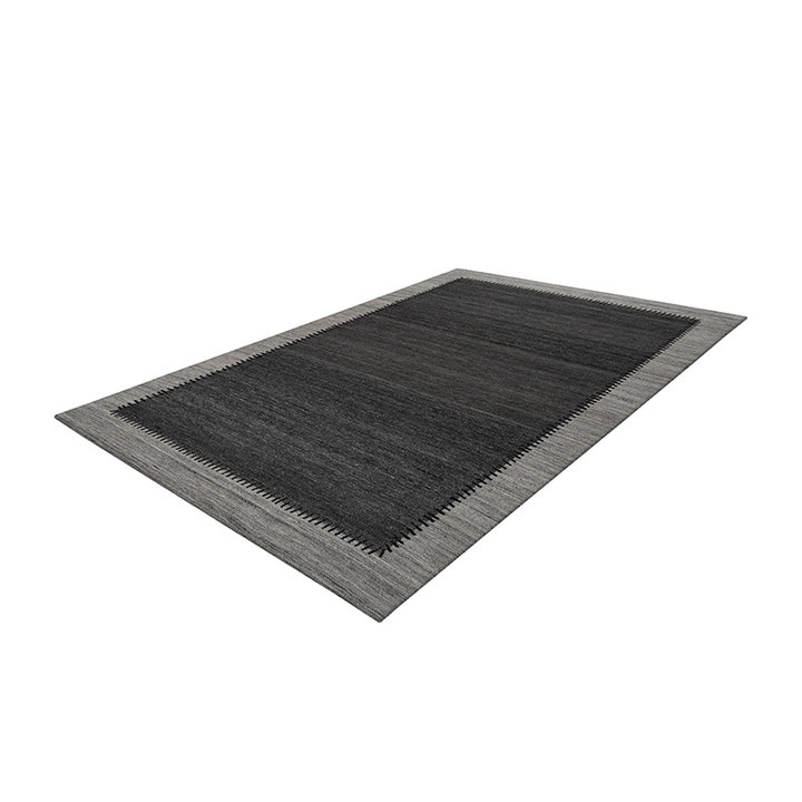 Wollen vloerkleed - Prettily Edge Antraciet/Grijs - 2