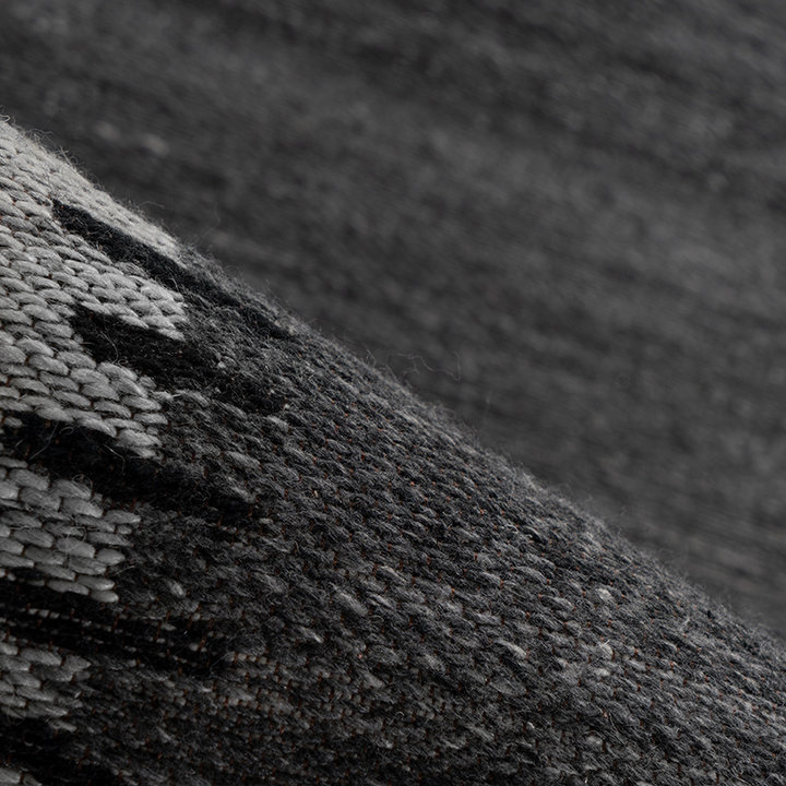 Wollen vloerkleed - Prettily Edge Antraciet/Grijs - 3