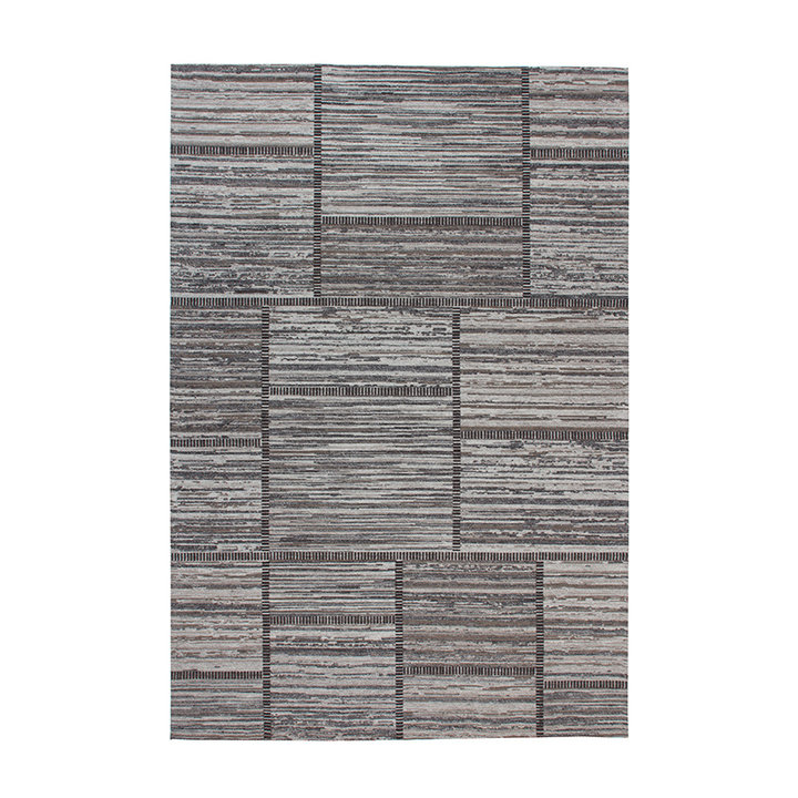 Wollen vloerkleed - Prettily Patch Beige/Grijs - 1