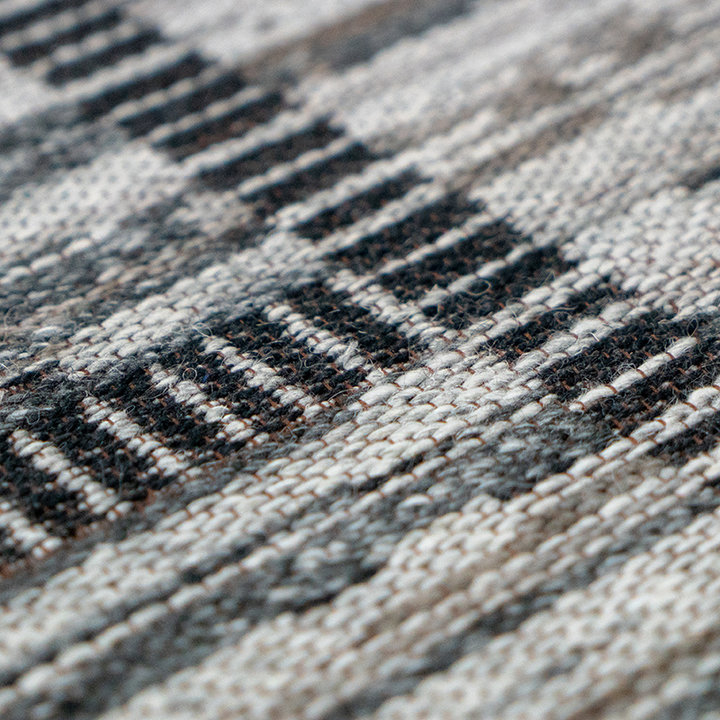 Wollen vloerkleed - Prettily Patch Beige/Grijs - 3