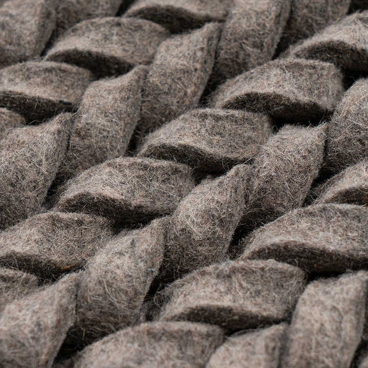 Wollen vloerkleed - Braid Grijs - 3