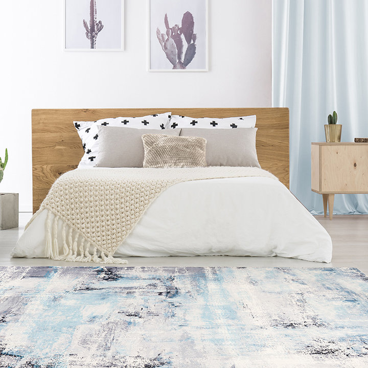 Modern vloerkleed - Piemonte Sfocato Blauw