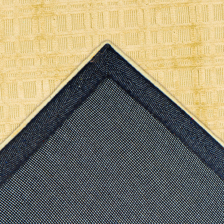 Viscose vloerkleed - Karma Geel - 4