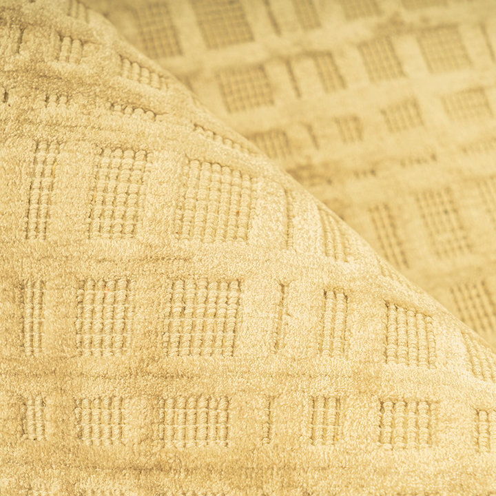 Viscose vloerkleed - Karma Geel - 3