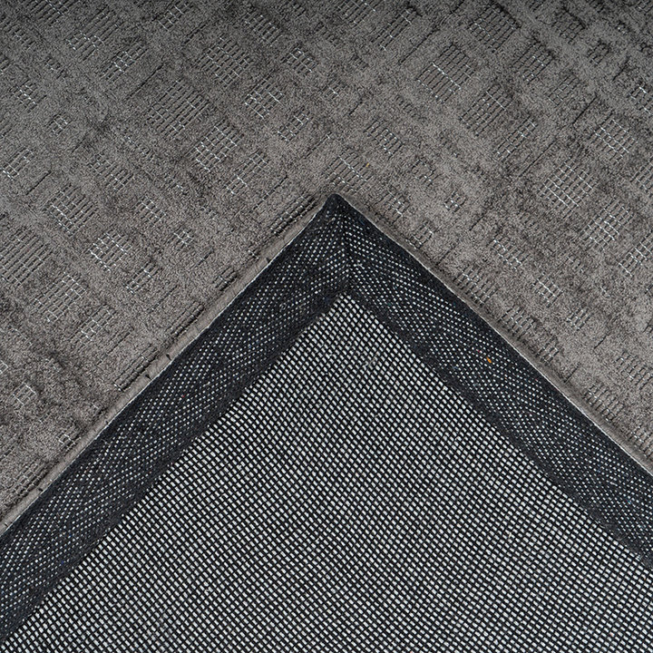 Viscose vloerkleed - Karma Antraciet - 4
