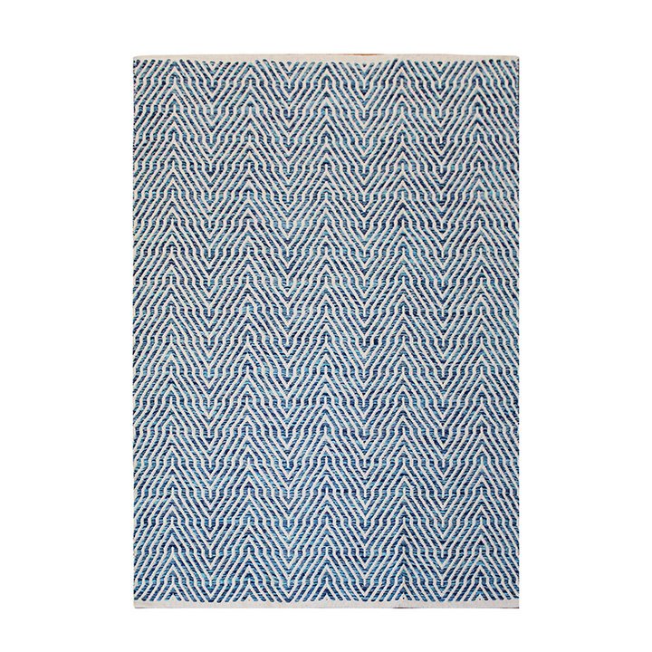 Modern vloerkleed - Abstruse Current Blauw - 1