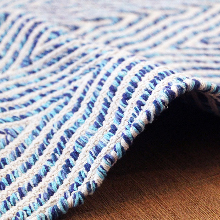 Modern vloerkleed - Abstruse Current Blauw - 3