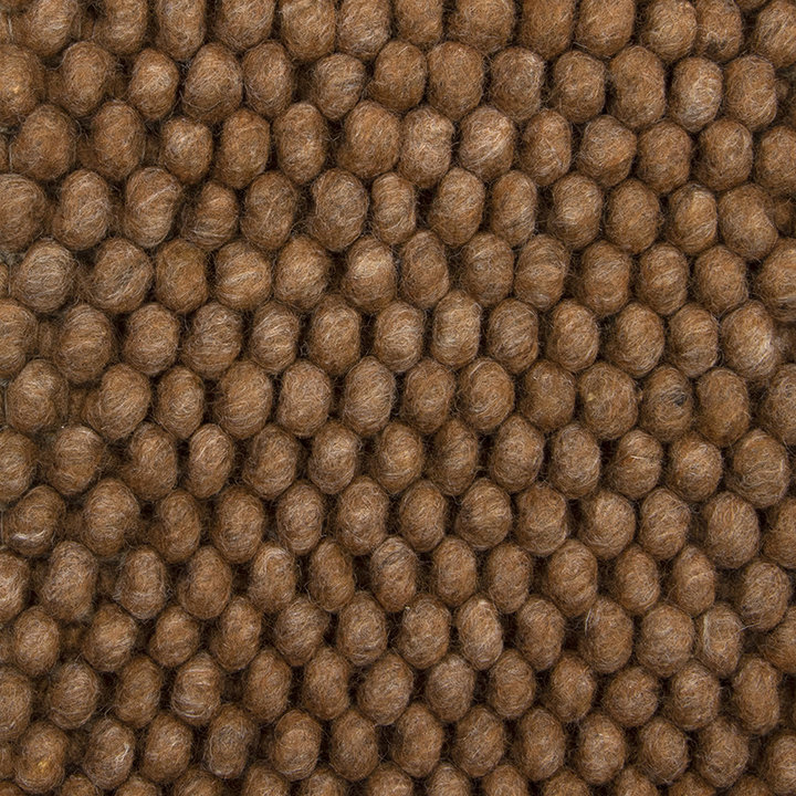 Wollen vloerkleed - New Loop Okergeel/Bruin 631 - 4