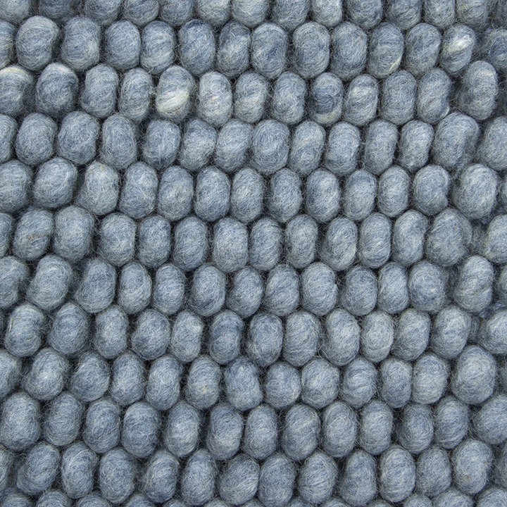 Wollen vloerkleed - New Loop Lichtblauw 227