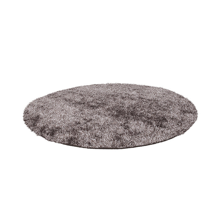 Rond hoogpolig vloerkleed - Snuggy Bruin - 2