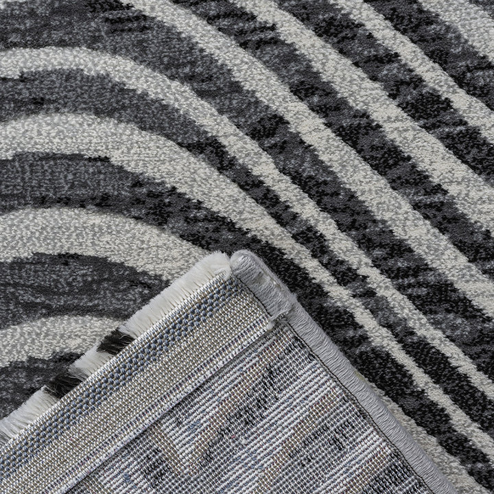 Modern vloerkleed - Alvie Zwart 7696 - 4