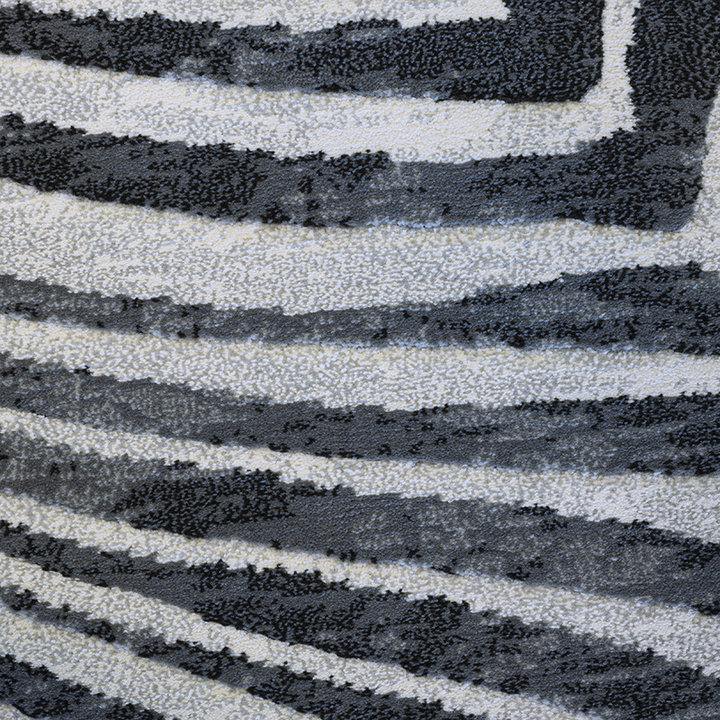 Modern vloerkleed - Alvie Zwart 7696 - 5