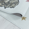 Rond kindervloerkleed - Fleurtje Dino Blauw