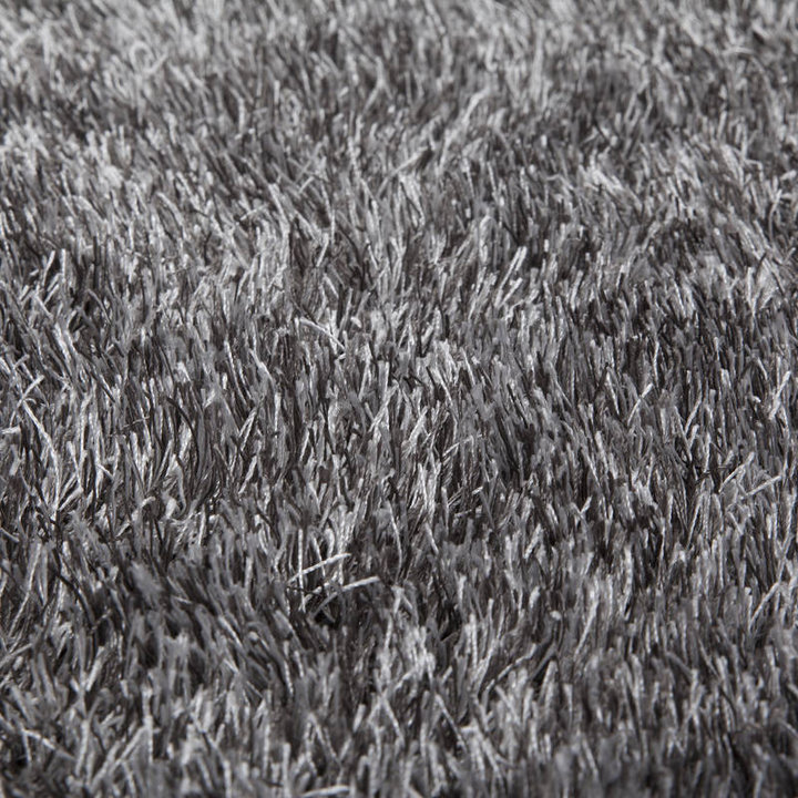 Rond hoogpolig vloerkleed - Snuggy Grijs - 2