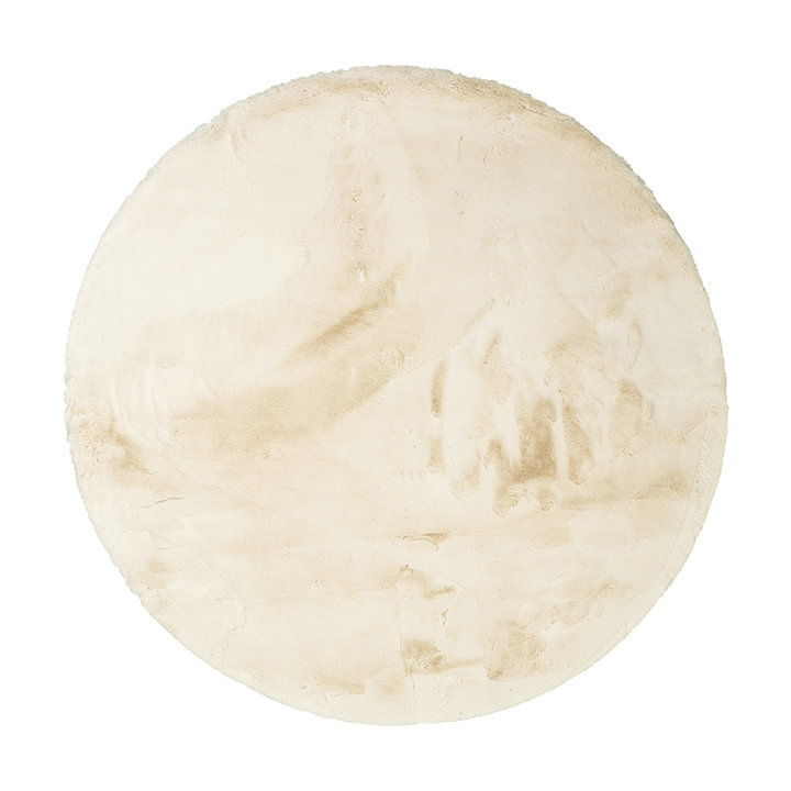 Rond Hoogpolig vloerkleed - Comfy Supreme Creme - 1