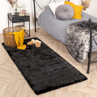 Zachte Hoogpolige loper - Comfy Zwart