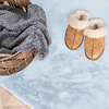 Zachte Hoogpolige loper - Comfy Lichtblauw