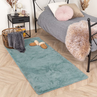 Zachte Hoogpolige loper - Comfy Blauw/Groen