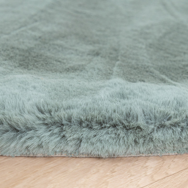 Zachte Hoogpolige loper - Comfy Supreme Blauw/Groen - 3